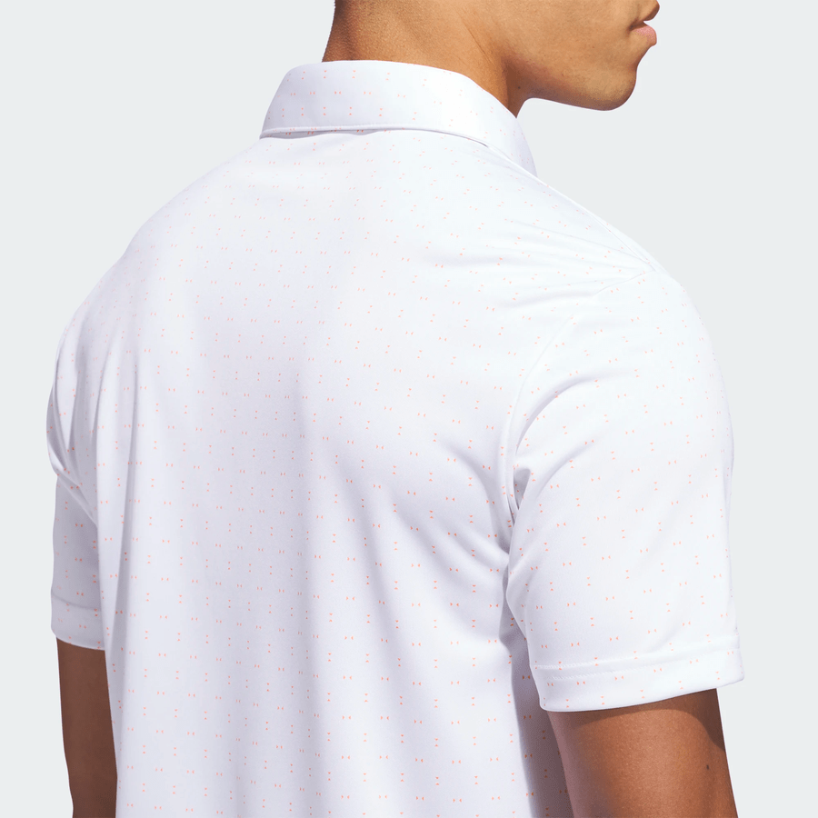 Adidas Performance Textured Print Polo Shirt