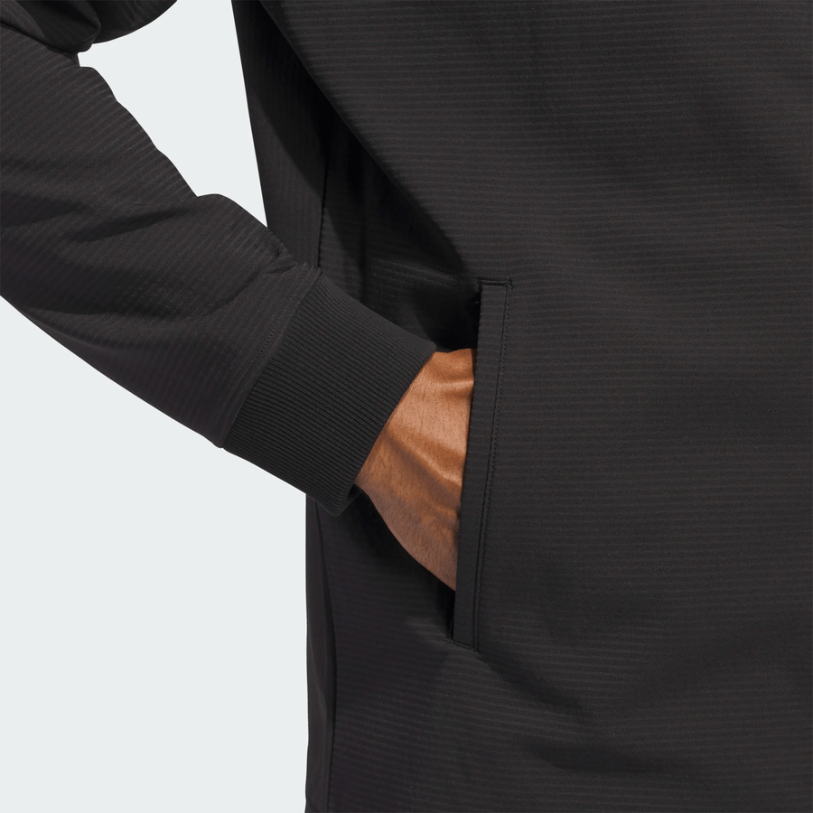 Adidas Ultimate365 Wind Textured Full-Zip Golf Jacket - Black