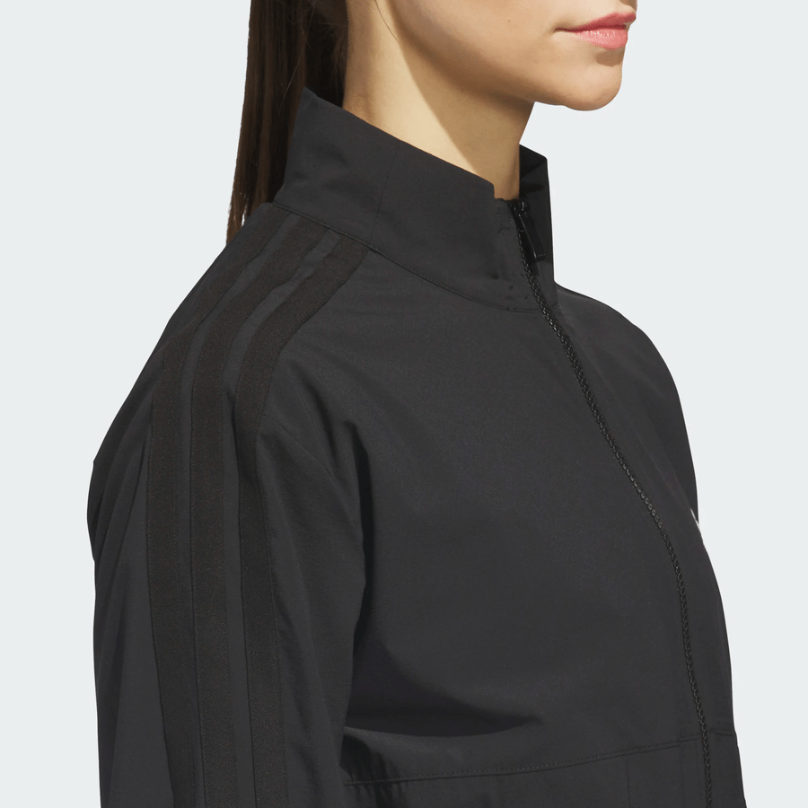 Adidas Ladies Beyond the Course Textured Golf Jacket - Black
