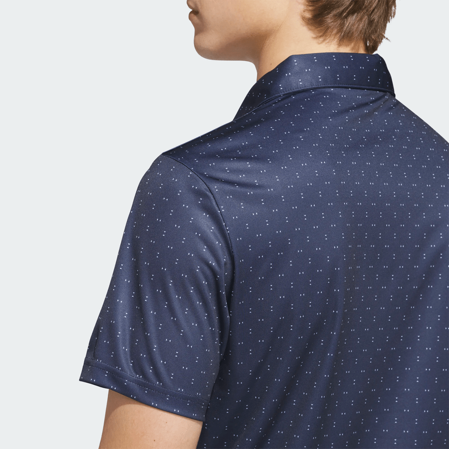 Adidas Performance Textured Print Polo Shirt