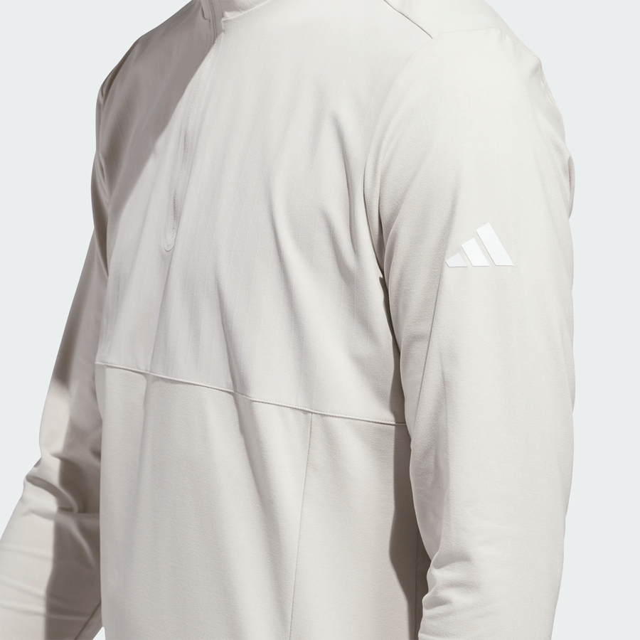 Adidas Ultimate365 Tour Quarter-Zip Pullover - Beige