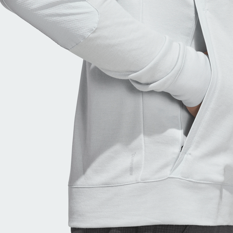 Adidas Ultimate365+ Course Control Hybrid Quarter-Zip Sweatshirt - Grey