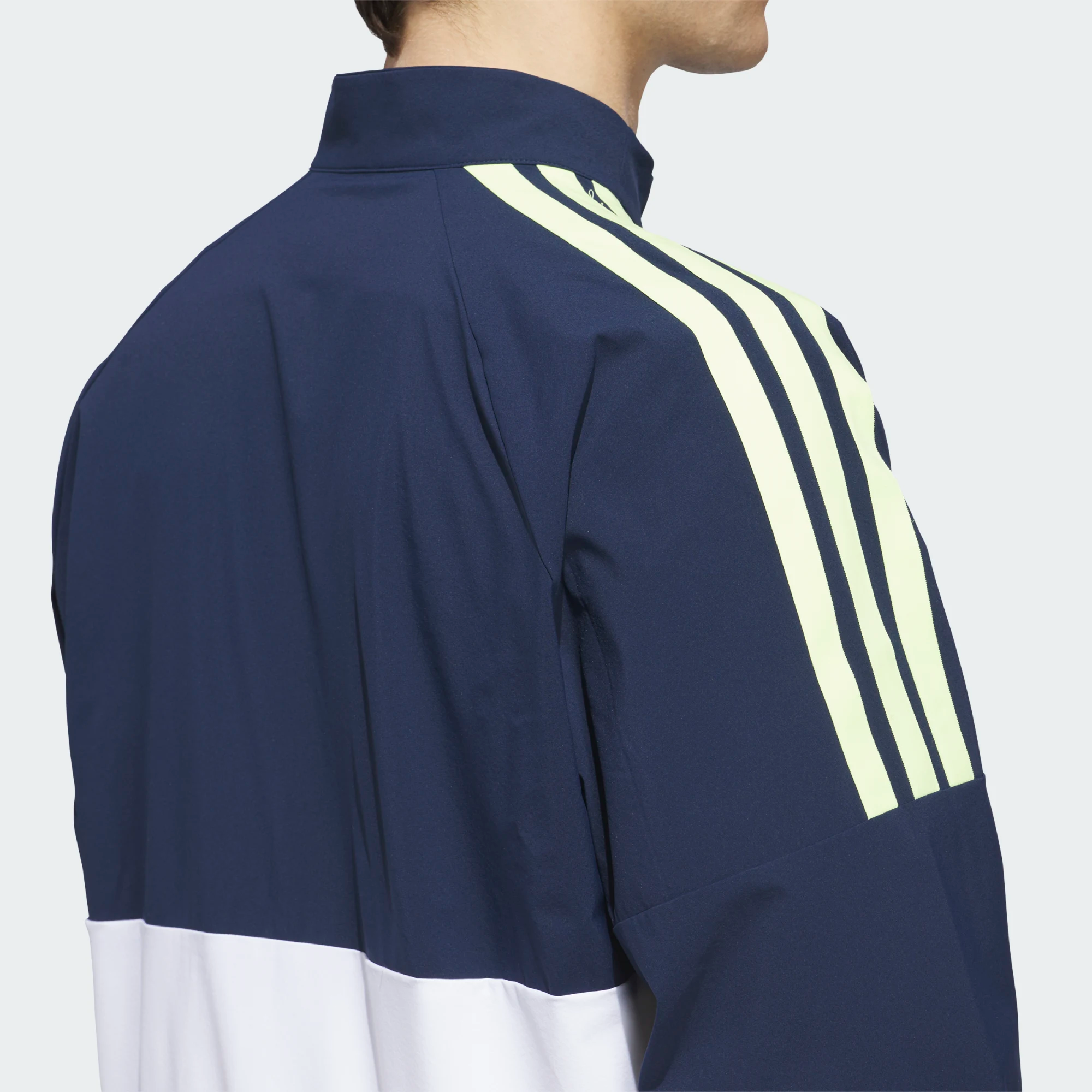 Adidas Beyond Twistweave Full-Zip Windbreaker - White/Navy