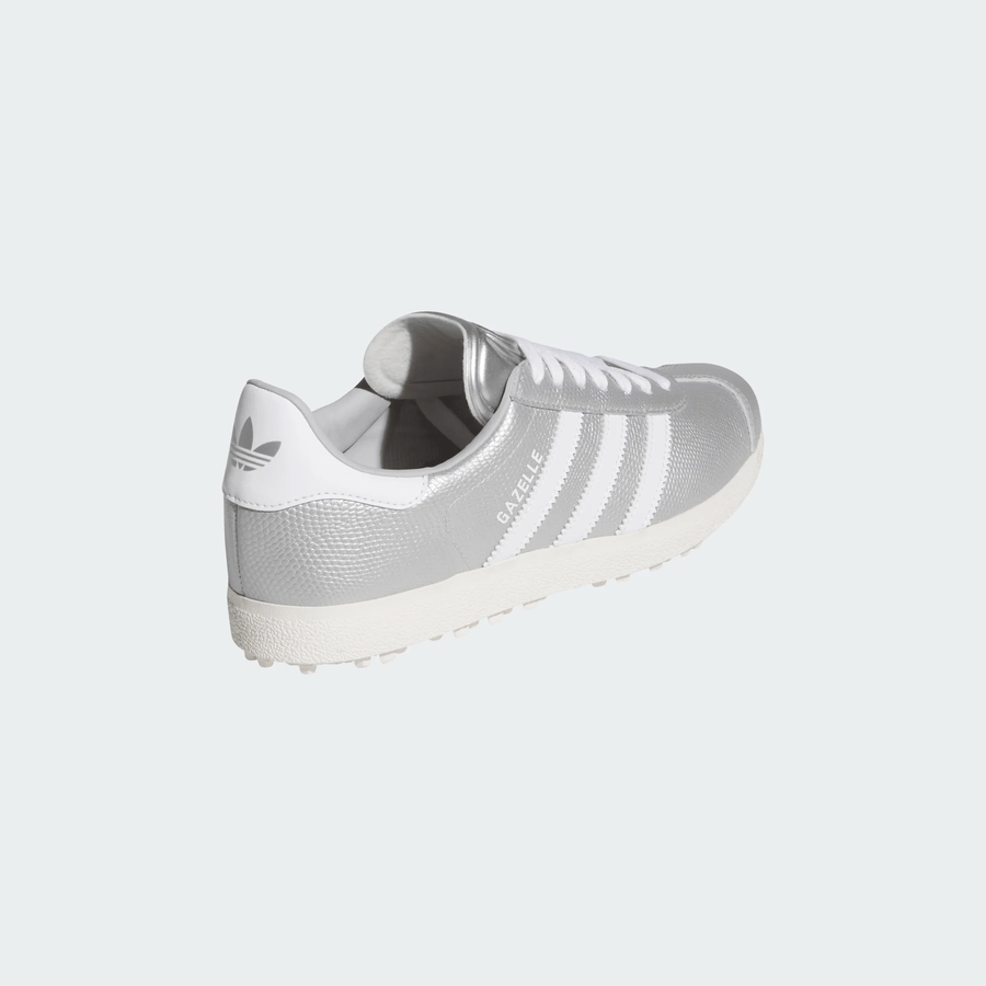 Adidas Ladies Gazelle Spikeless Golf Shoes - Silver/White