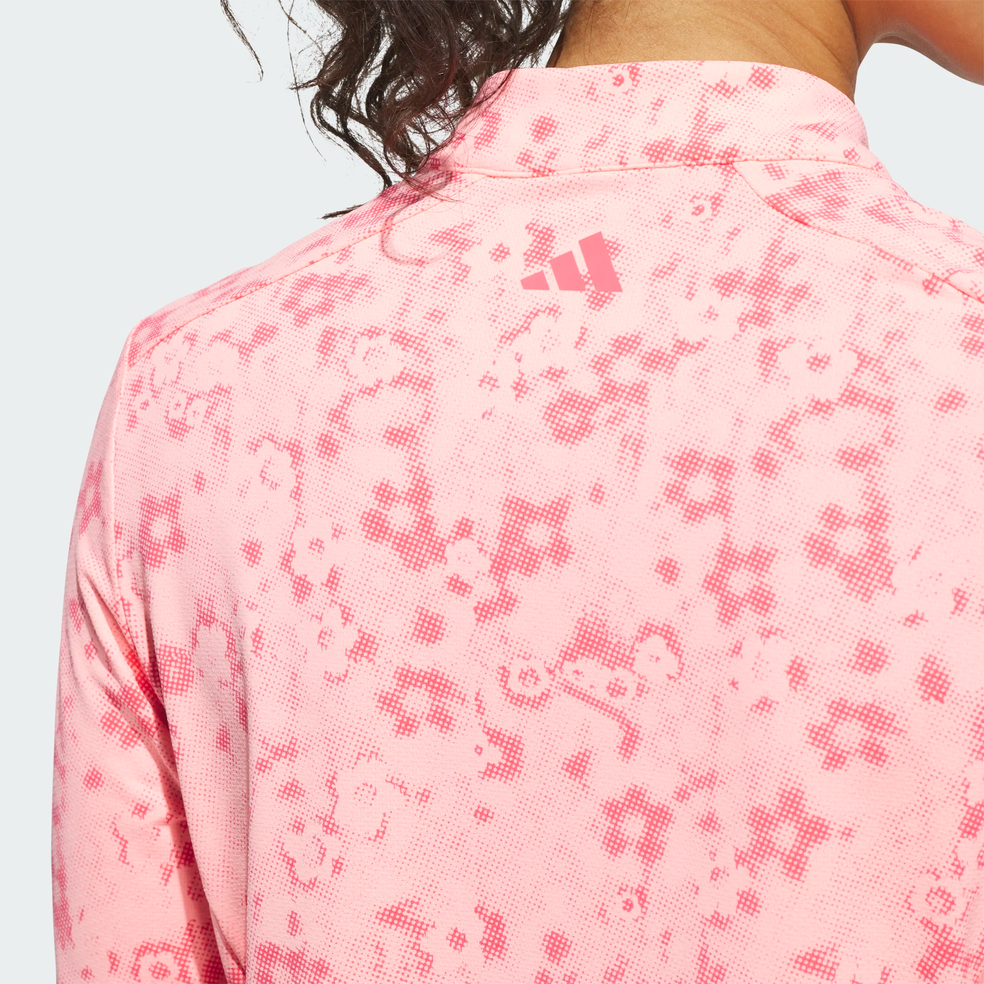 Adidas Haut femme Ultimate365 Cool Feeling imprimé à col montant et demi-zip
