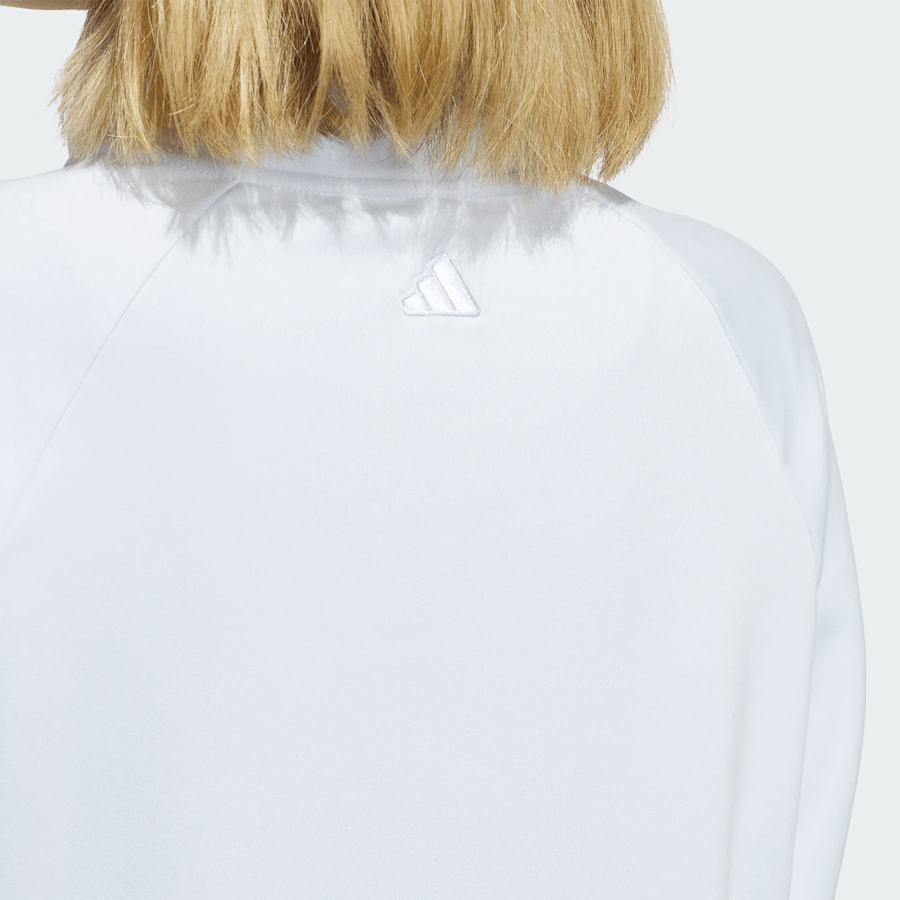 Adidas Ladies Ultimate365+ Climawarm Loose Quarter-zip Hoodie - Blue