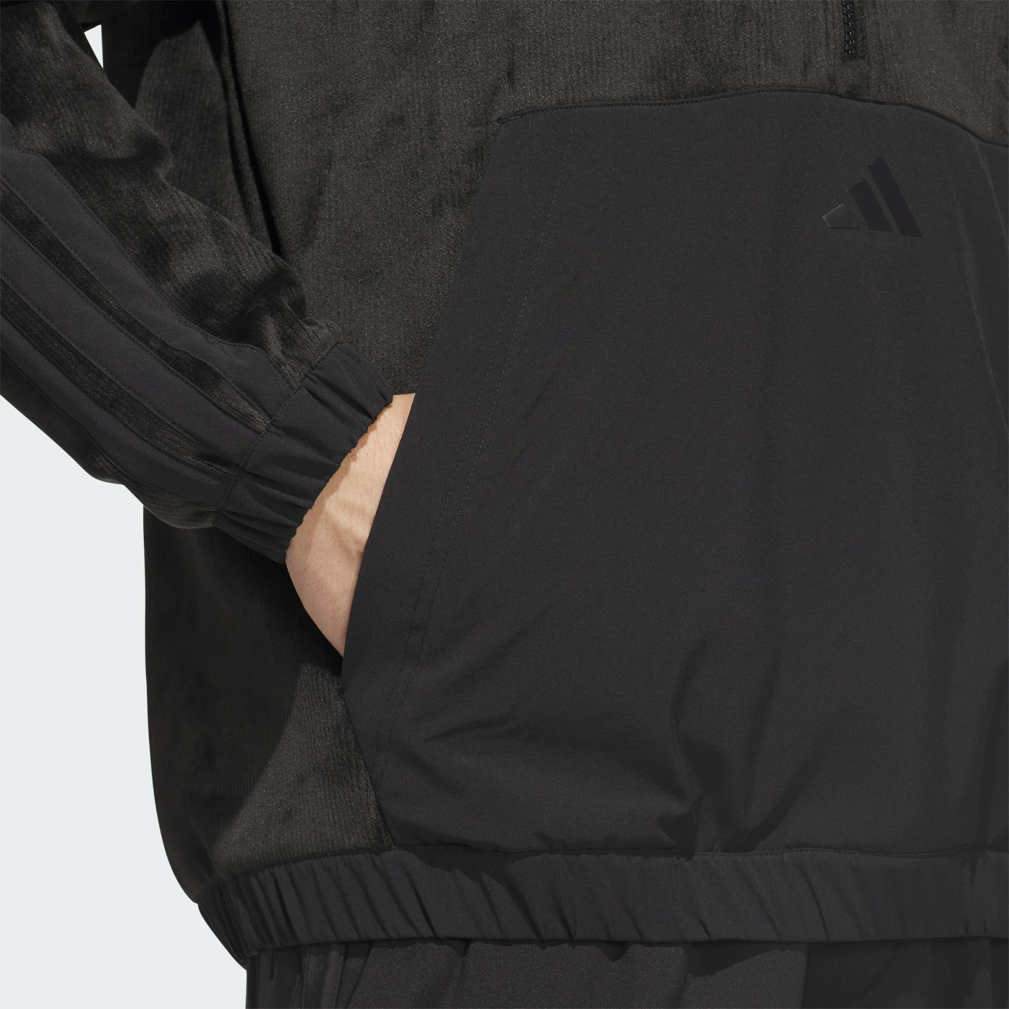 Adidas Beyond The Course Cozy Half-Zip Loose Fit Hoodie - Black