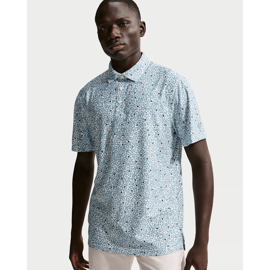 Nike Dri-FIT Floral Short-Sleeve Golf Polo