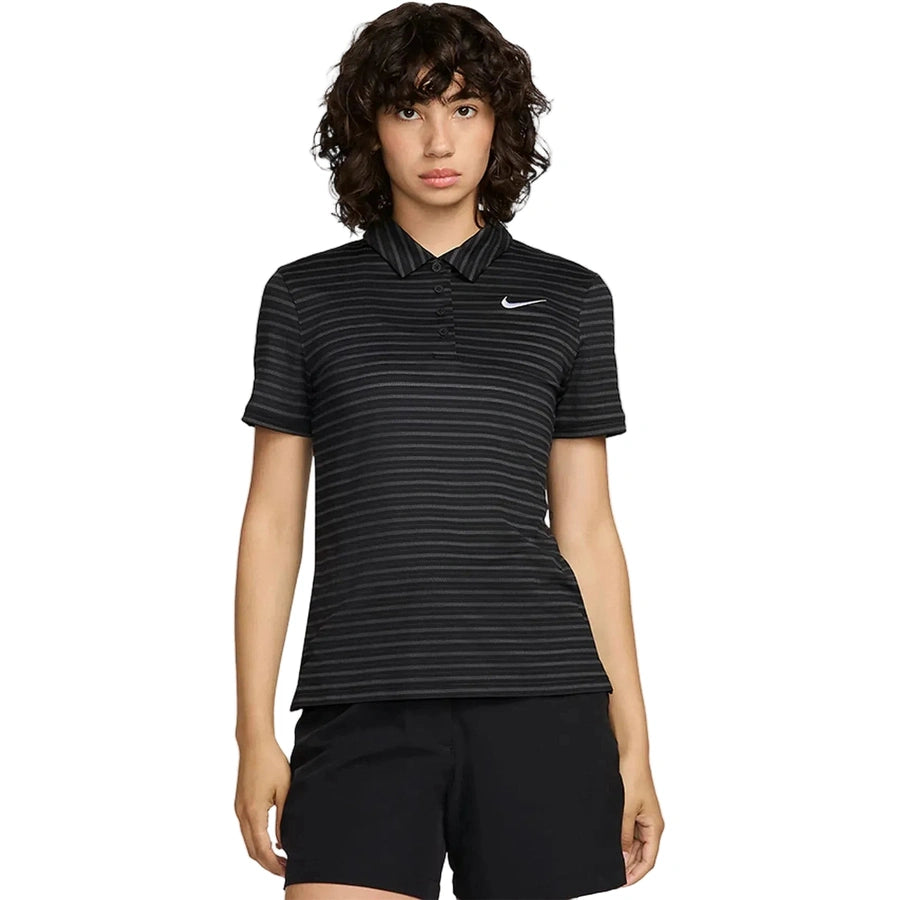 Polo de golf Nike Dri-FIT Victory à rayures pour femme