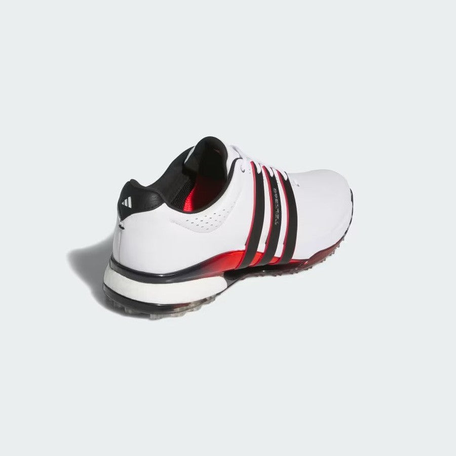 Adidas Tour360 25 Spikeless Golf Shoes - White/Red
