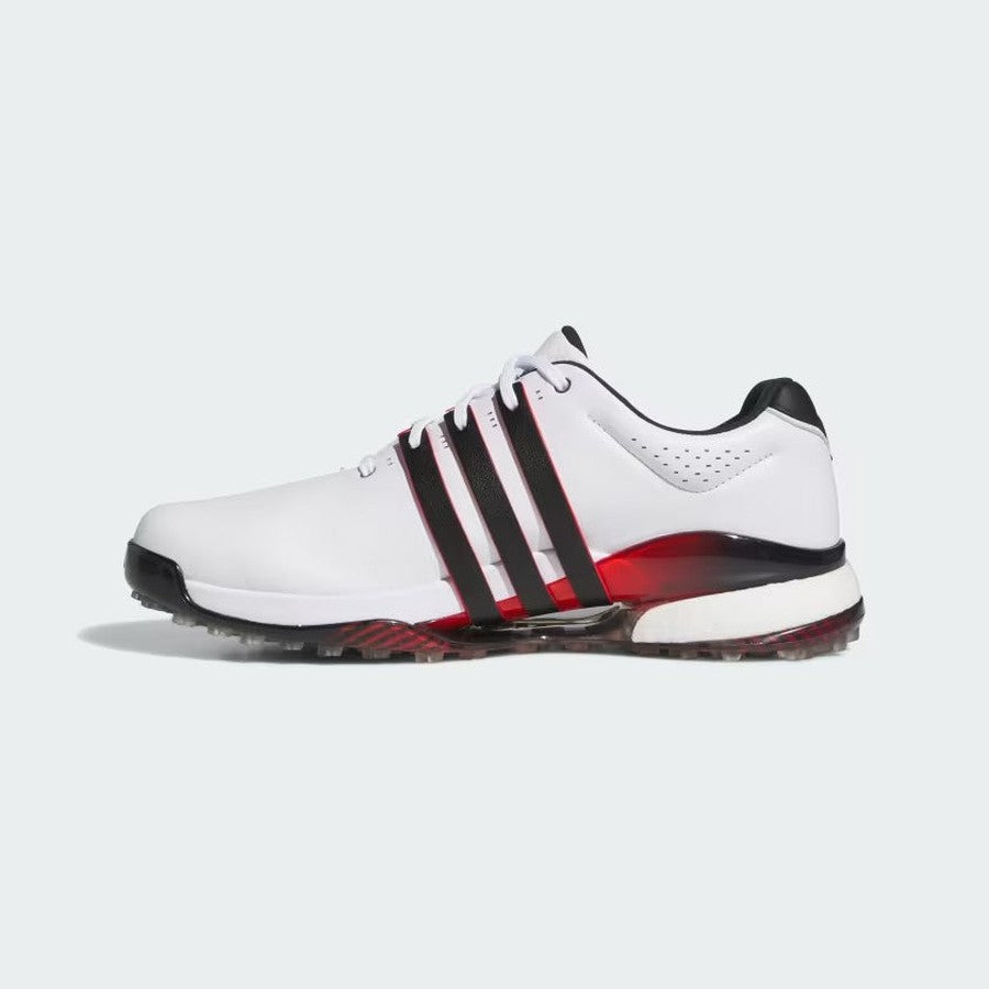 Adidas Tour360 25 Spikeless Golf Shoes - White/Red