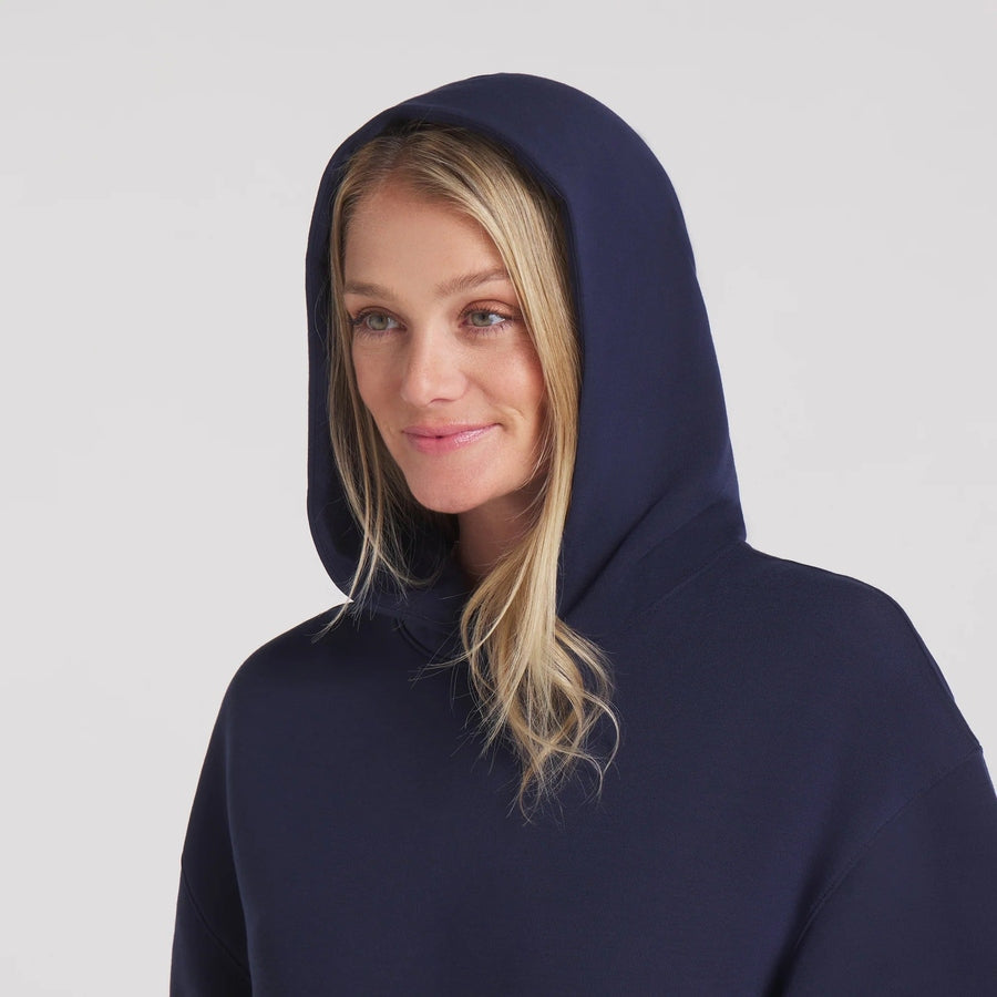 Puma Ladies Cloudspun Fleece Hoodie - Navy