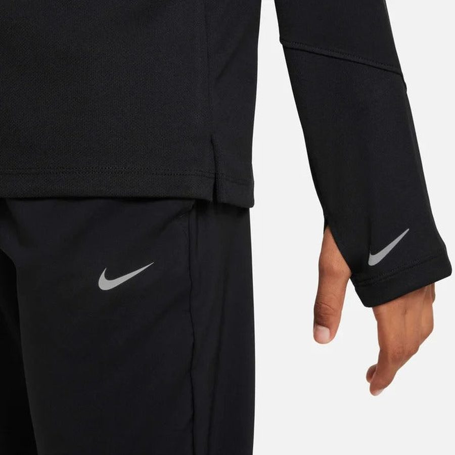 Haut Nike Dri-FIT UV à manches longues et demi-zip pour garçon, multicolore, enfants plus âgés