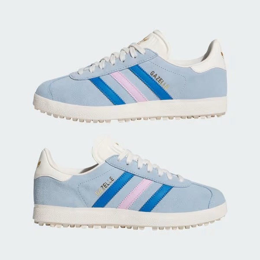 adidas gazelle silver green womens Adidas Ladies Gazelle Spikeless Golf Shoes - Blue/Navy