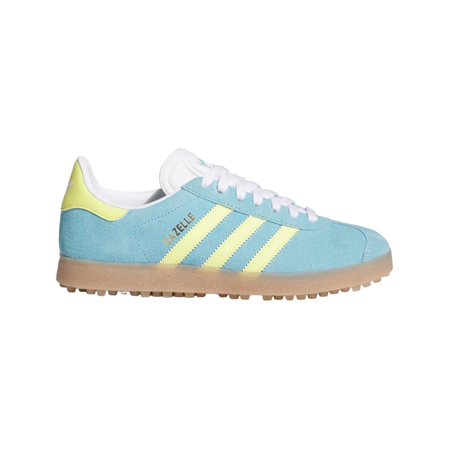 Adidas Ladies Gazelle Spikeless Golf Shoes - Blue/Yellow