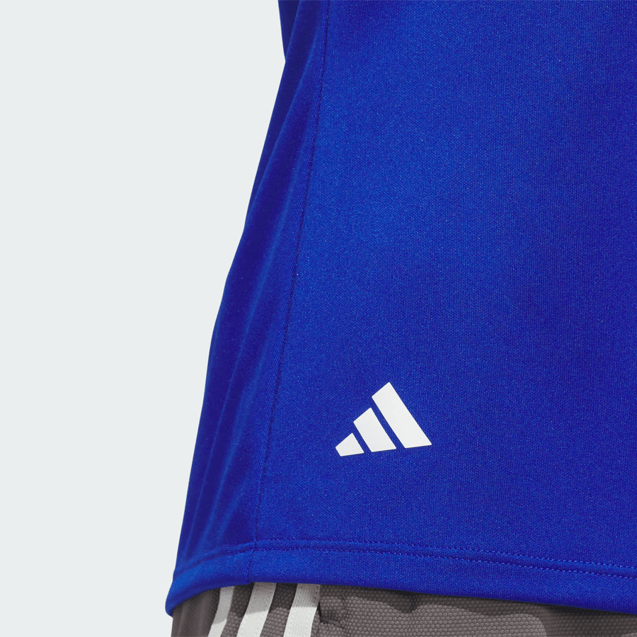 Polo de golf Adidas pour femme, uni, à manches courtes, performance