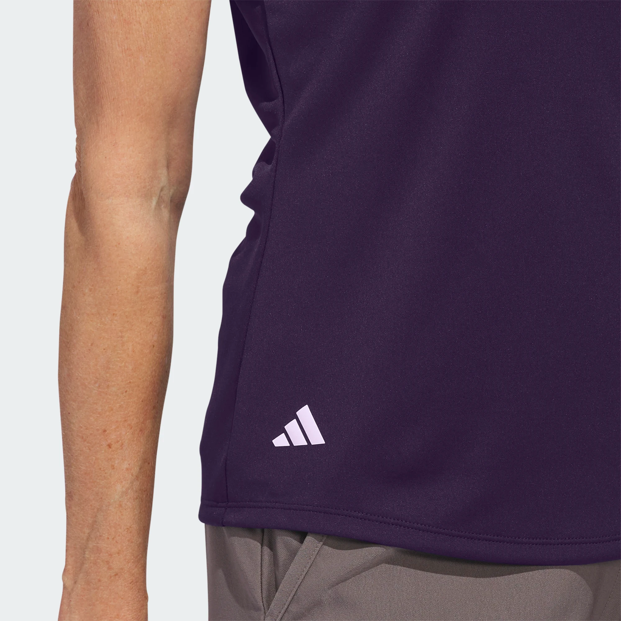 Adidas Ladies Solid Performance Short Sleeve Golf Polo