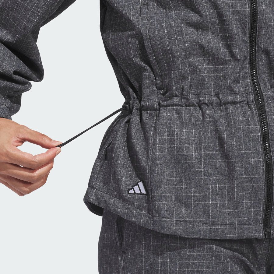 Adidas Ladies Ultimate365+ Peplum Grid Jacket - Black