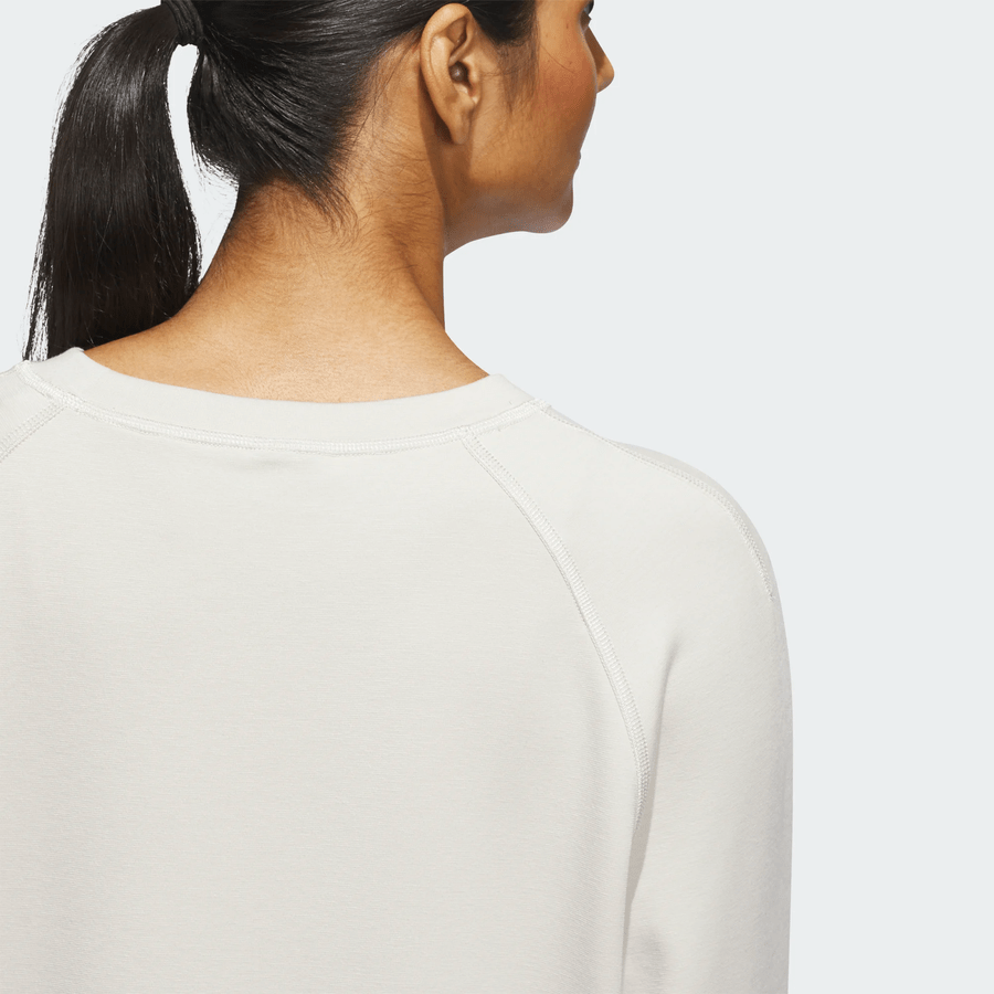 Adidas Ladies Beyond The Course Side-Snap Crew Layer - Beige