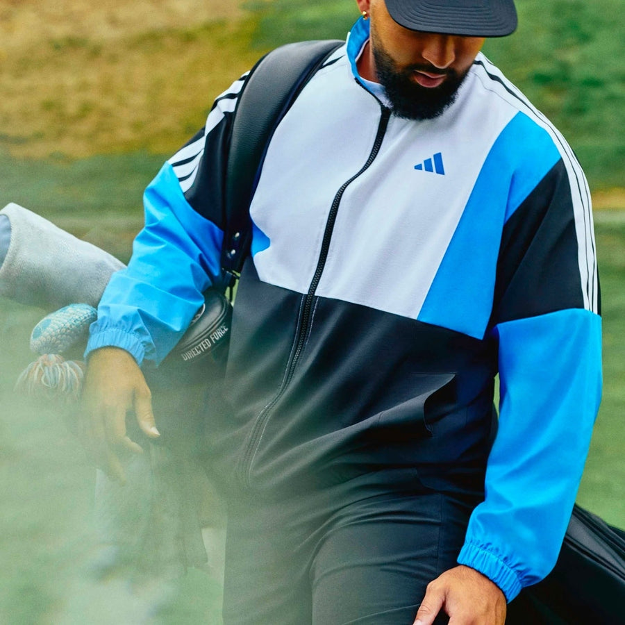 Adidas Beyond The Course Twistweave Full-Zip Windbreaker - Black