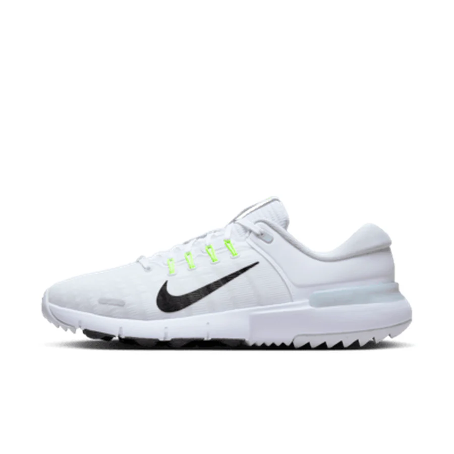 Nike Free Golf NN Spikeless Golf Shoes - White/Black