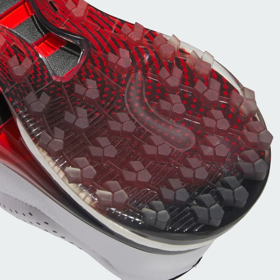 Adidas Tour360 25 Spikeless Golf Shoes - White/Red