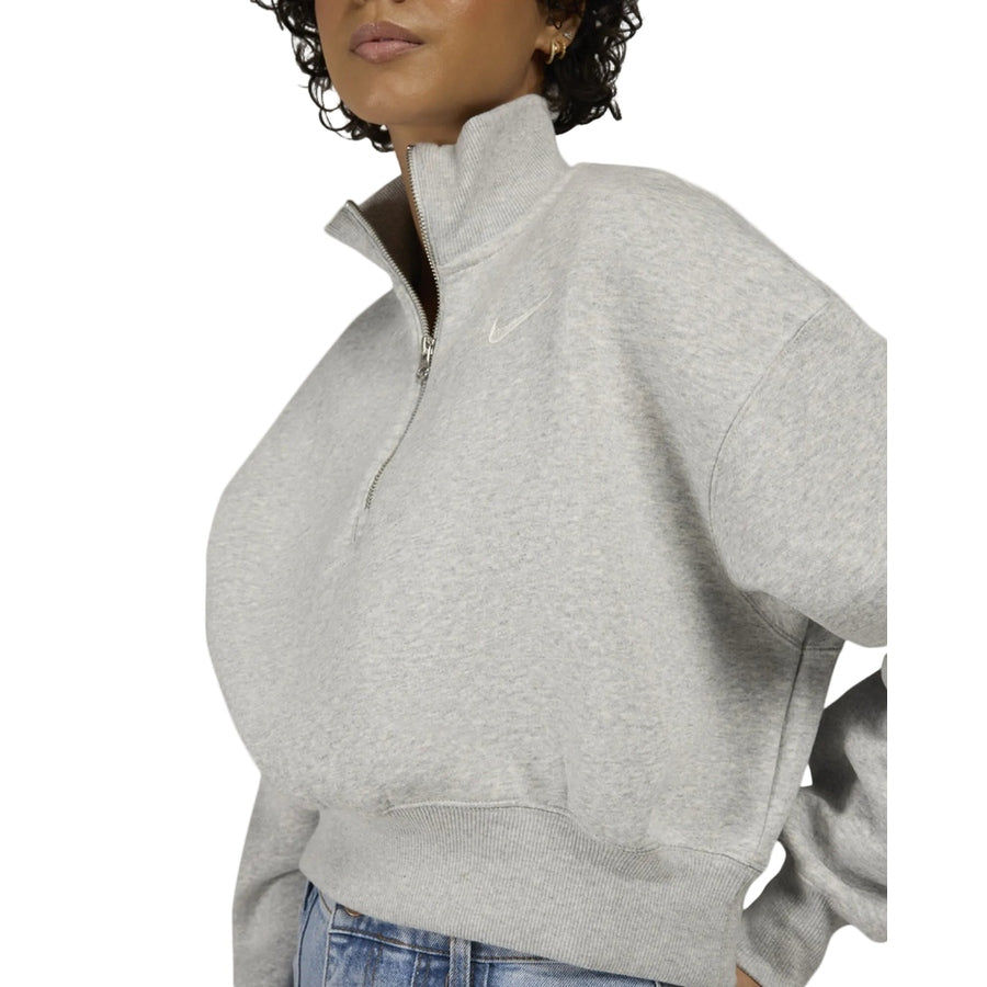 Nike Ladies Phoenix Fleece 1/4-Zip Crop Top
