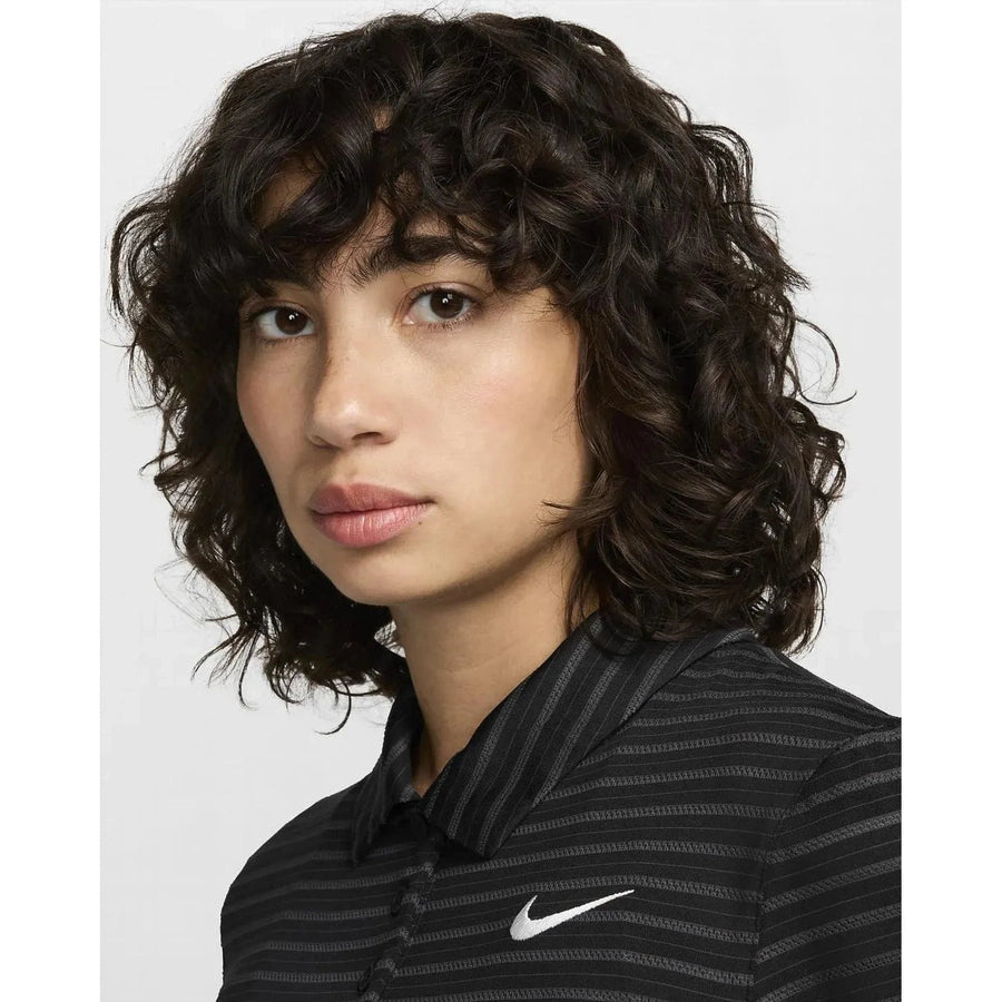 Polo de golf Nike Dri-FIT Victory à rayures pour femme