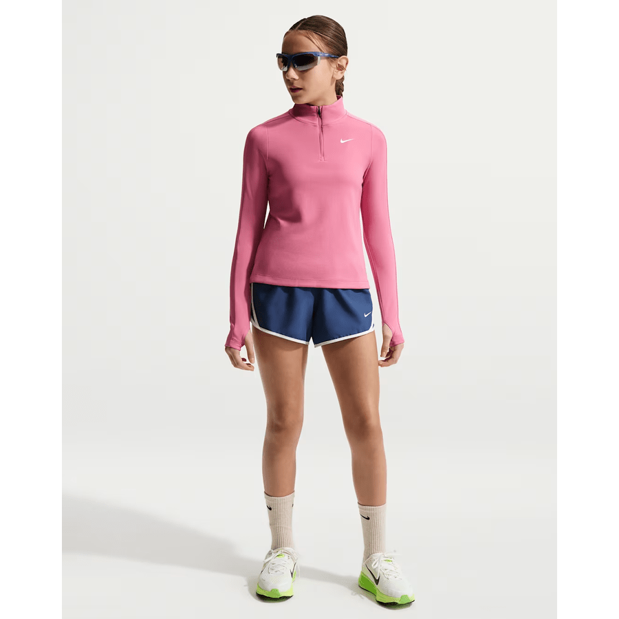 Nike Haut Dri-FIT à manches longues avec zip 1/4 pour fille