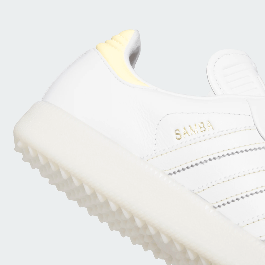 Adidas Samba Spikeless Golf Shoes - White/Orange