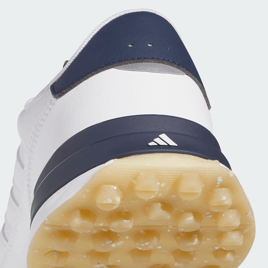 Adidas S2G 26 Leather Spikeless Golf Shoes - White/Navy