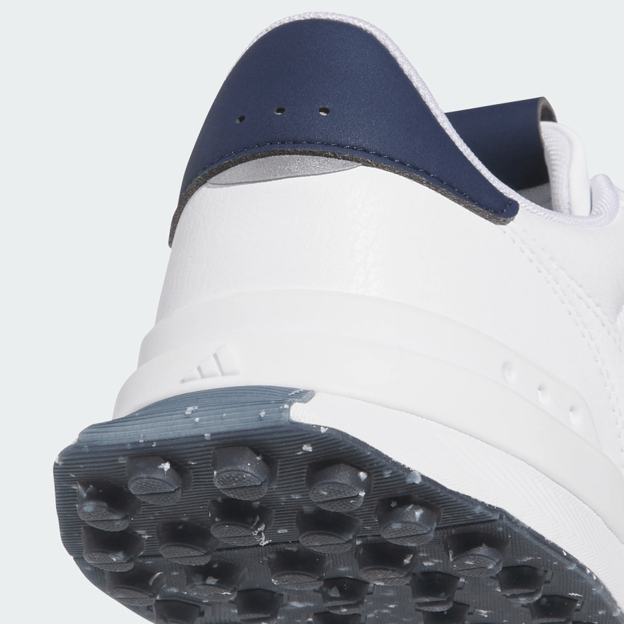 Adidas S2G 26 Leather Spikeless Golf Shoes - White/Navy