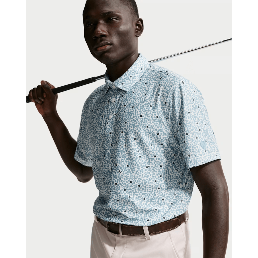 Nike Dri-FIT Floral Short-Sleeve Golf Polo