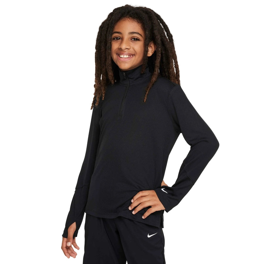 Nike Haut Dri-FIT UV à manches longues et demi-zip pour garçons, multicolore