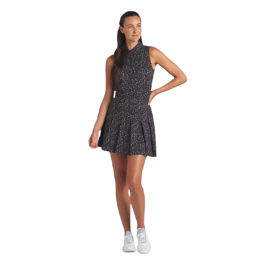 Puma Ladies Leopard Pleated Golf Dress