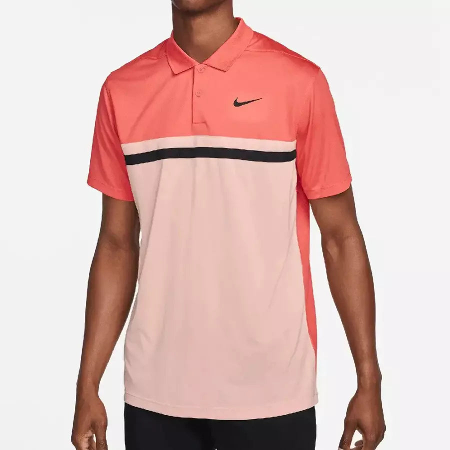 Nike Golf Dri-Fit Victory Colour Block Shirt - Orange