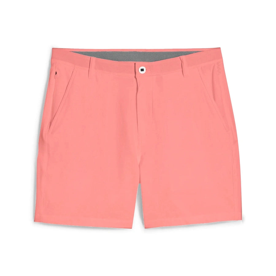 Puma 101 Solid 7" Golf Shorts - Peach