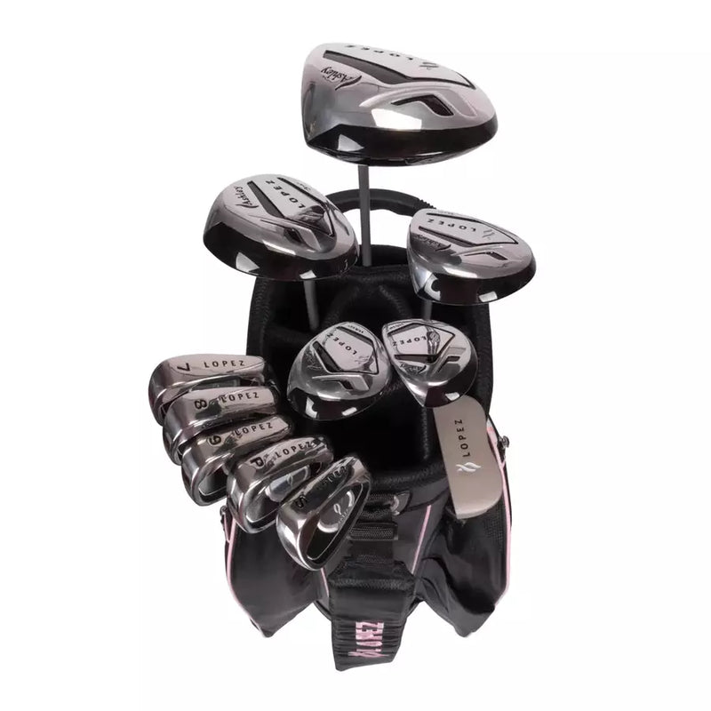 Nancy Lopez Ashley 18-Piece Cart Bag Set - Flamingo