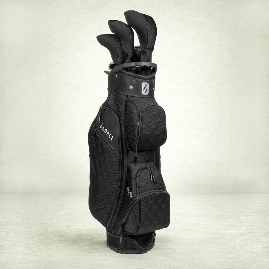 Nancy Lopez Signature 19-Piece Cart Bag Package Set - Coal Black