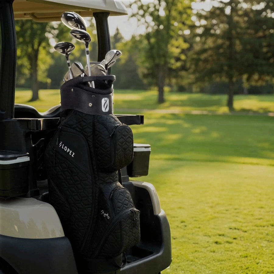 Nancy Lopez Signature 19-Piece Cart Bag Package Set - Coal Black