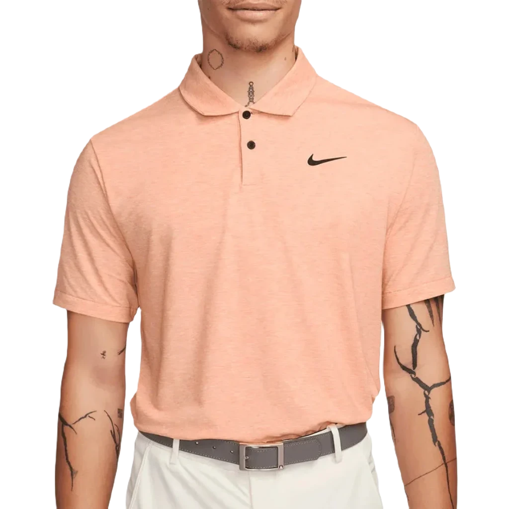 Nike Dri-FIT Tour Men's Solid Heather Golf Polo - Golf Course Logo