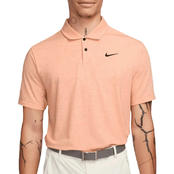 Nike Dri FIT Tour Men s Solid Heather Golf Polo Course Even