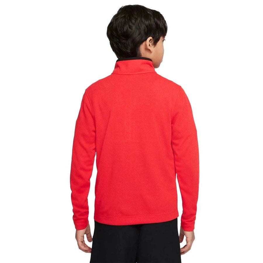 Haut de golf Nike Dri-FIT Victory demi-zip pour grands enfants - Rouge