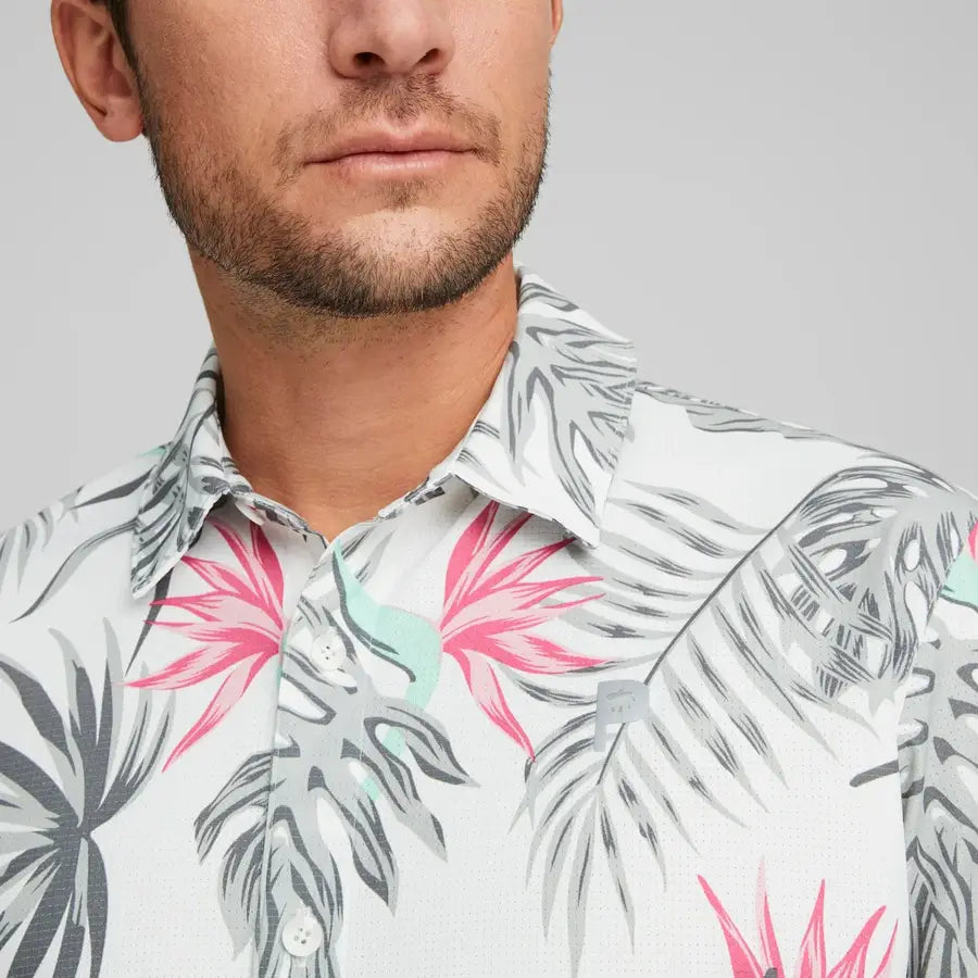 Puma X PTC Paradise Button Down Golf Shirt APP SPECIAL