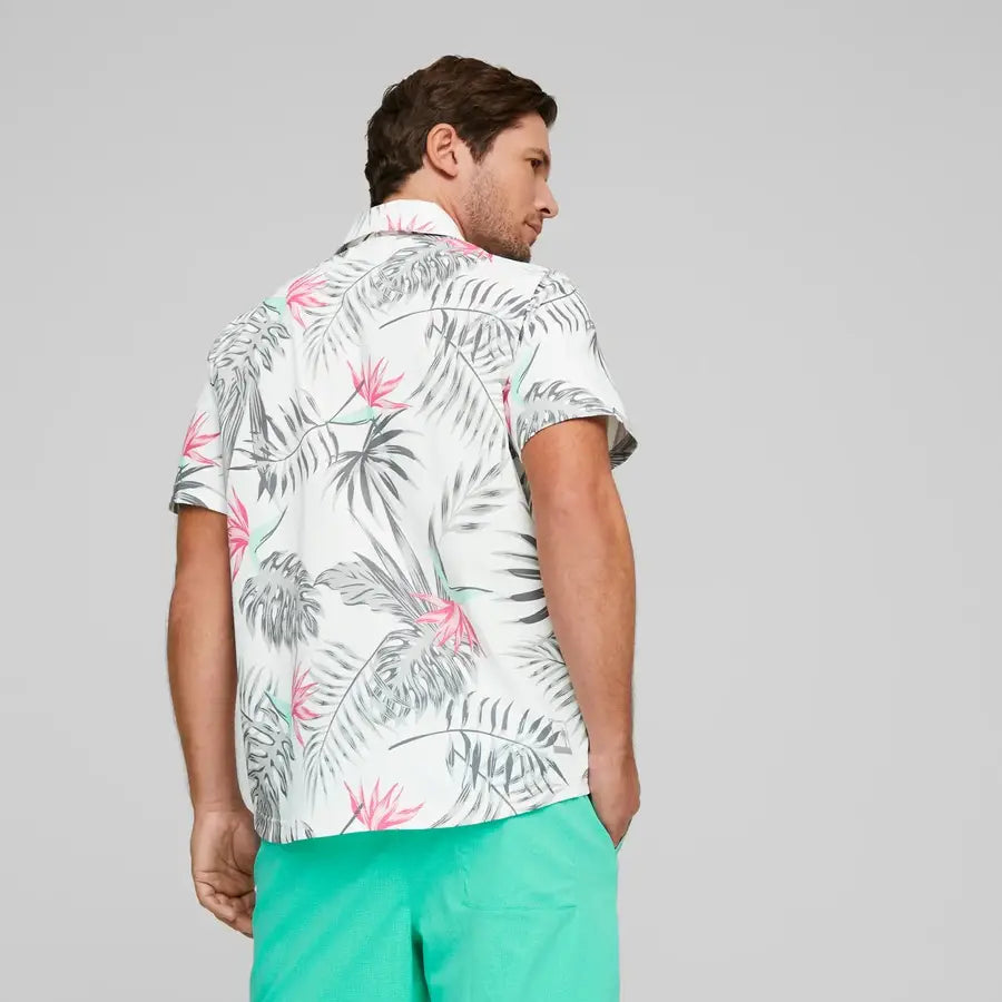 Puma X PTC Paradise Button Down Golf Shirt APP SPECIAL