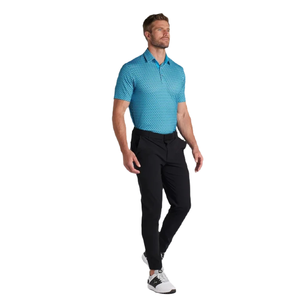 Puma MATTR Palm Deco Golf Polo - Blue