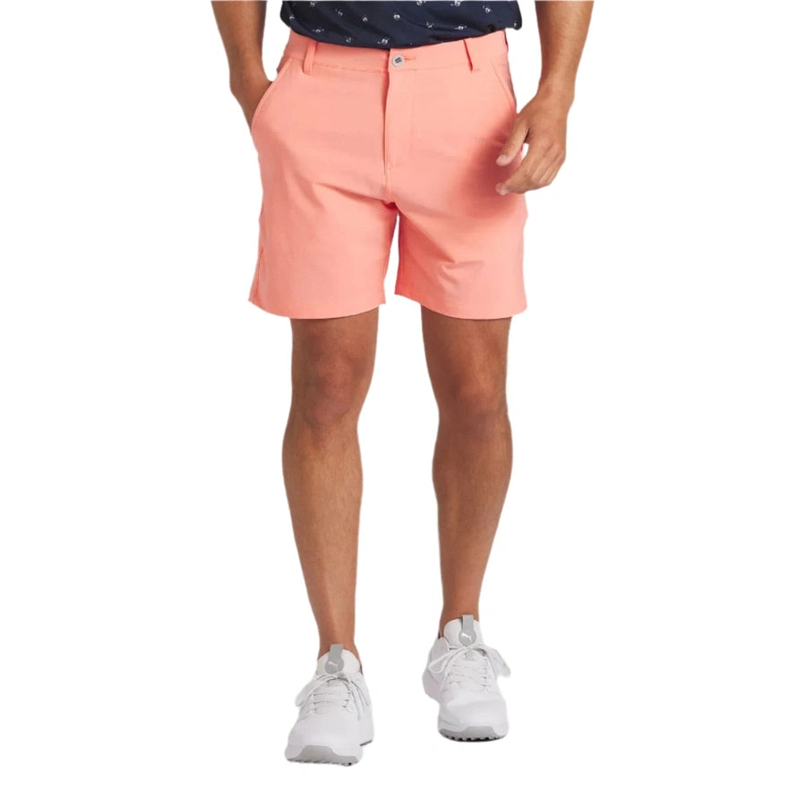 Puma 101 Solid 7" Golf Shorts - Peach