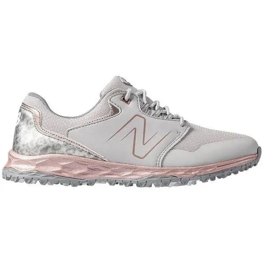 New Balance Ladies Fresh Foam Golf Shoes - Grey/Rose