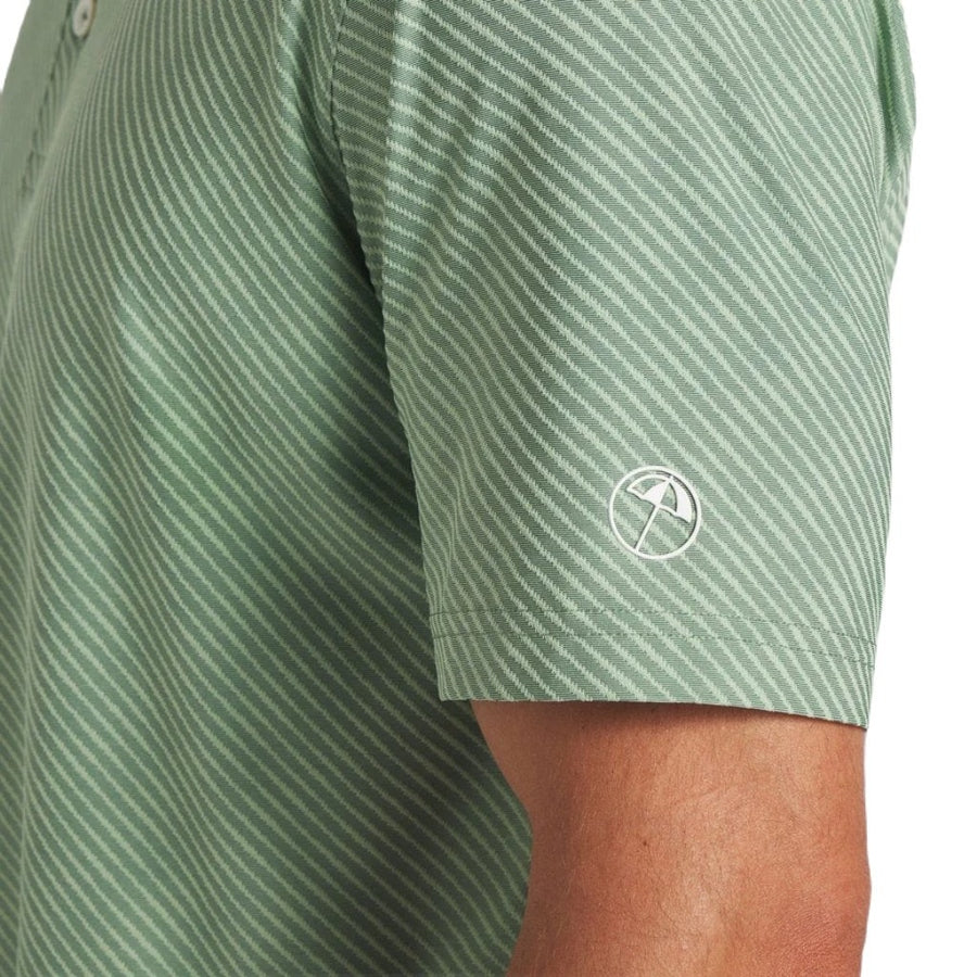 Puma AP Jacquard Stripe Golf Polo - Green