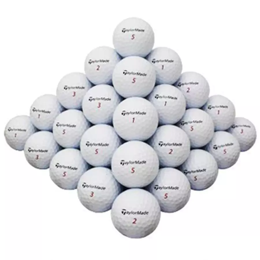 60 TaylorMade Mix White Golf Balls - 2nd Grade Recycled